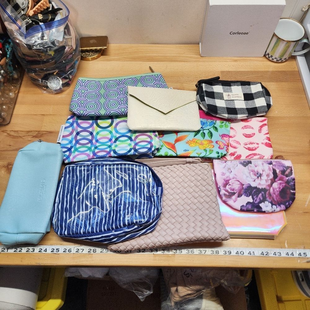 Cosmetic Bag Mixed Lot Of 11